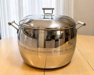 hk Corlini By Roscan Stainless Steel Pasta Pot with Lid
