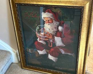 h Believe Santa Framed Picture 35 x 29 Inches