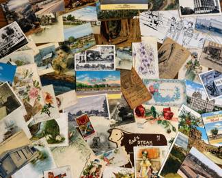 ld Vintage Mixed Postcard and Ephemera Collection