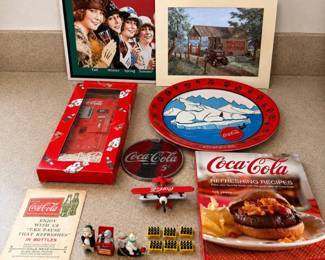 b21 Vintage CocaCola Collectibles Lot of 17 Pieces