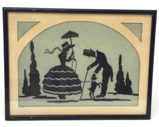 Vintage Silhouette embroidery