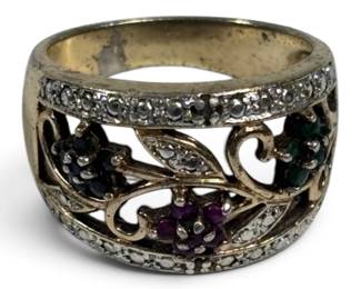 Sterling silver Gemstones Ring