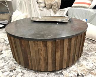 Uttermost Finnegan round cocktail table, 39"D x 16"H,  $650