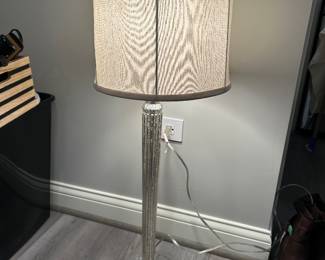 Uttermost Fiona ribbed mercury glass table lamp, 24"H (Retail $320),  $120