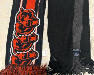 Bear scarf, Nautica black & grey scarf, was $6 each, NOW $4 each