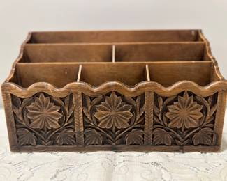 Faux Vtg. Letter Holder,  12x6,   $10