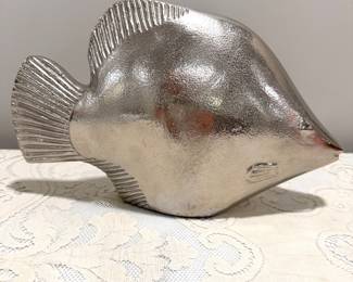 Metal Hammered Fish,  13wx18H,   $16