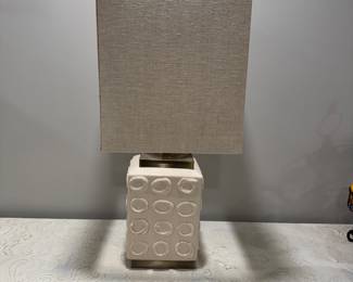 Uttermost Emeline White Accent Lamp,  Size 24"H,   $110