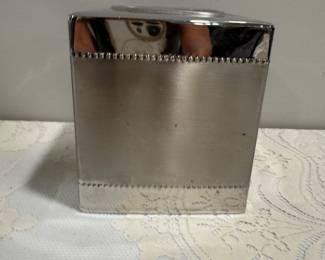 Steelsense Silver Tissue Box,   $12