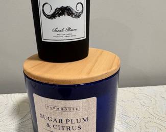 Two Candles; Sugar Plum & Fresh Shaven  $14 both