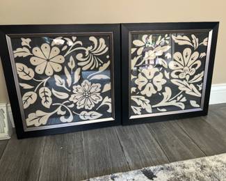 FourBro Framed art(2), 18" x18",  $125