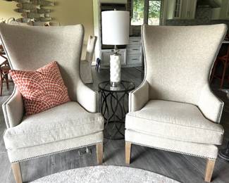 2 Custom Whitney high back chairs, (Retail $1775 each), $995 each