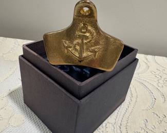 Anchor Brass Wall Bottle Opener,  2"  $8