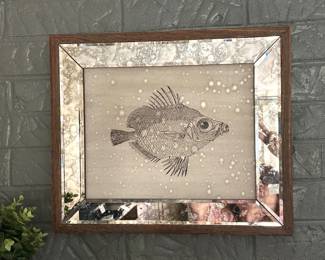 Uttermost framed fish #1, 19" x 16", $75