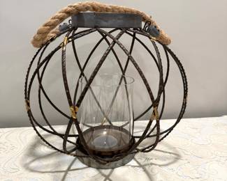 Iron & Rob Candle Holder,  12",   $14