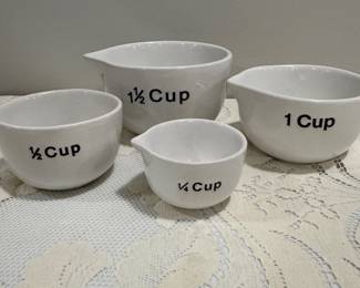 Set (4) Ceramic Measuring Cups,   $6