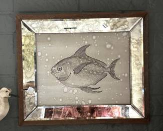 Uttermost framed fish #3, 19" x 16", $75