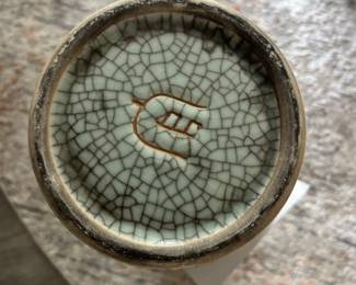 Base of Celadon vase ~