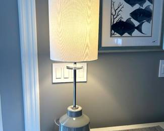 Uttermost Piers gray glaze table lamp, 33"H,  (retail $336),  $148