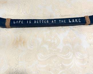 Life is BetterWood Canoe,  24"L,   $12