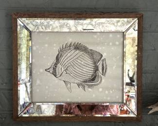 Uttermost framed fish #2, 19" x 16", $75