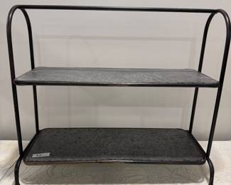 Metal Two-Tier Stand,  22Lx19H,   $22
