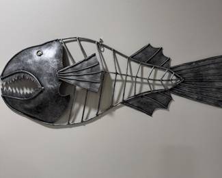 Pirahna Metal Wall Decor,  29x12,   $18