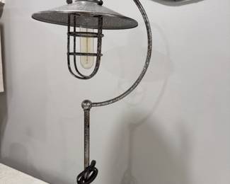 Industrial Tall Thin Lamp,  27",   $55