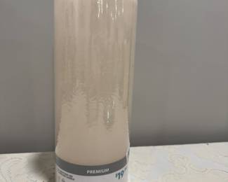 One 12" Batt Operated New Candle,  $10