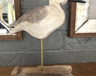 Hand carved Seagull (driftwood from Savannah river), 10" x 8",  $28