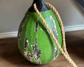 Faux green bobber, 8"H,  $15