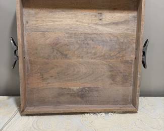 Large Driftwood Tray w/Metal Handles,  21",   $18