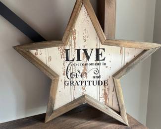 Live every moment in love  and gratitude, 13" x 13", $15