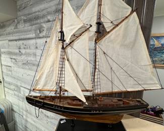 Sail Boat "the Bluenose",  27x25H,   $40