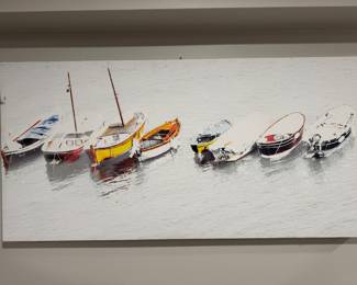 Large Sailboat Canvas,  48Lx24Hx12D,    $30