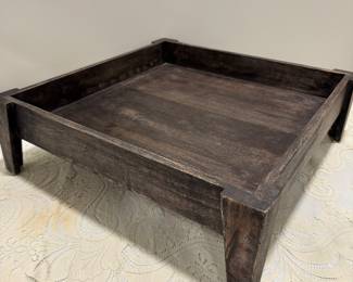 Pier 1 Square 'Wood Tray,  16"D,   $16