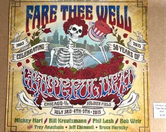 Fare Thee Well Grateful Dead Poster, 24" x 24",  $48