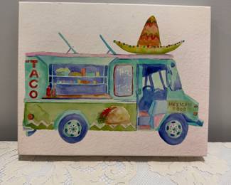 Taco Truck Picture,  10x8H",   $7
