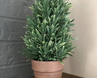 Faux plant in terracotta plant, approx 10-12", $12
