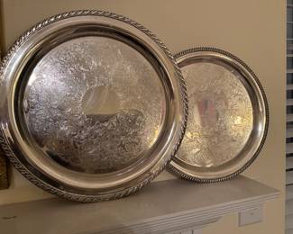 Silver plate tray