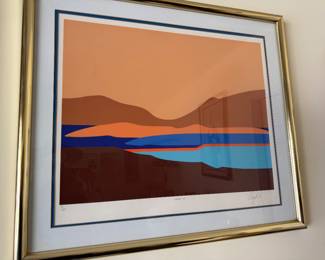 Douglas Danz Vintage Serigraph Print - Sierra III, c. 1978, 21 x 31 inches