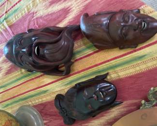 Unusual masks - Teak likely