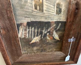 Frame is very aged