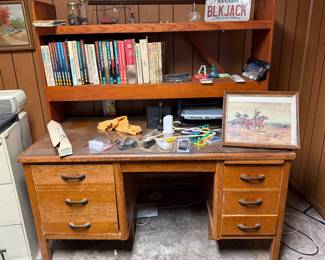 oak office desk