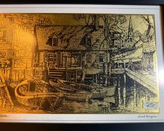 Lionel Barrymore (actor and artist) harbor prints