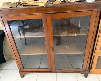 double-door curio cabinet