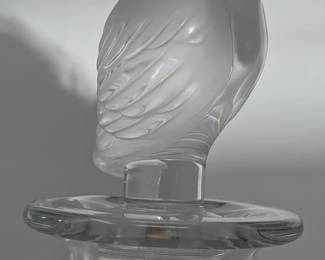 Lalique Owl stopper decanter