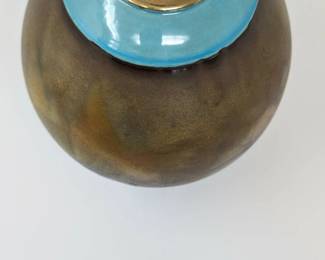 Hand made raku pot