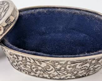 Silver box and cover