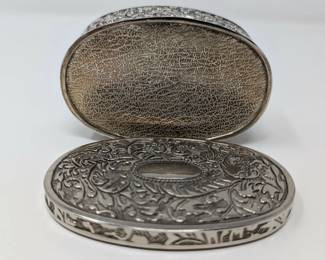 Sterling container with lid